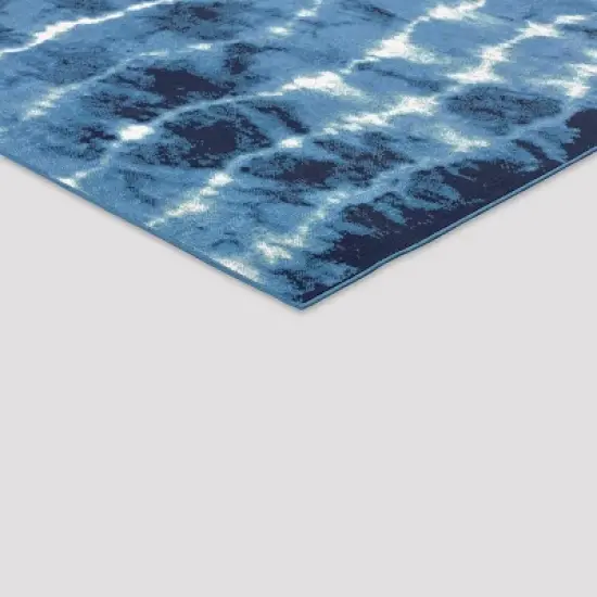 Shibori Waves Outdoor Rug Navy - Threshold&trade; image {2}
