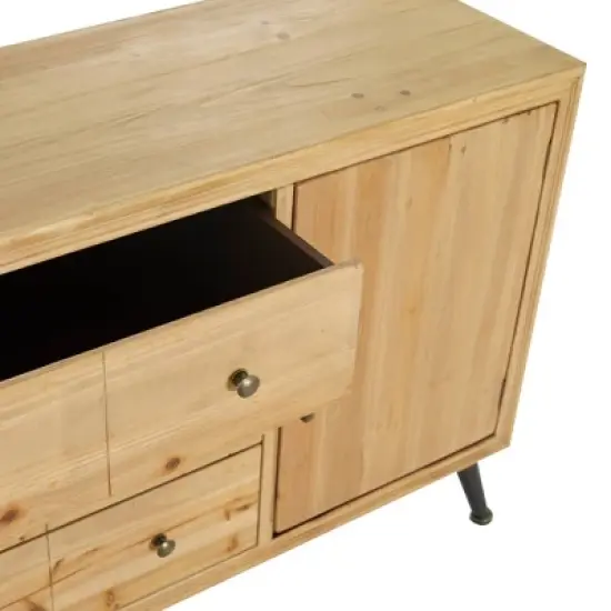 Modern Wood Sideboard Buffet Light Brown - Olivia & May image {20}