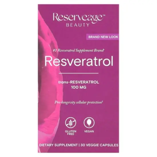 Reserveage Beauty Resveratrol, 30 Veggie Capsules image {4}