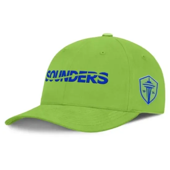 MLS Seattle Sounders Structured Hat: Cotton Baseball Cap, Easy-Close Fastener image {4}