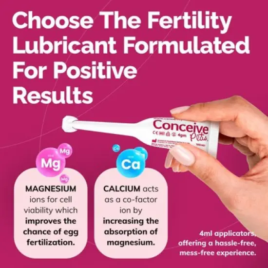 Conceive Plus Fertility Lubricant, For Trying To Conceive Couples, 8x4g Pre-Filled Applicators image {4}