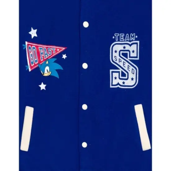 SEGA Sonic the Hedgehog Fleece Bomber Jacket and Jogger Pants Little Kid to Big Kid image {4}