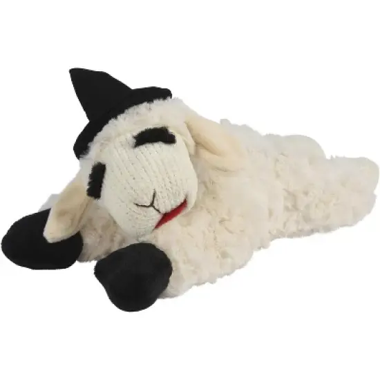 Multipet Lamb Chop with Witch Hat 10.5" - White image {1}