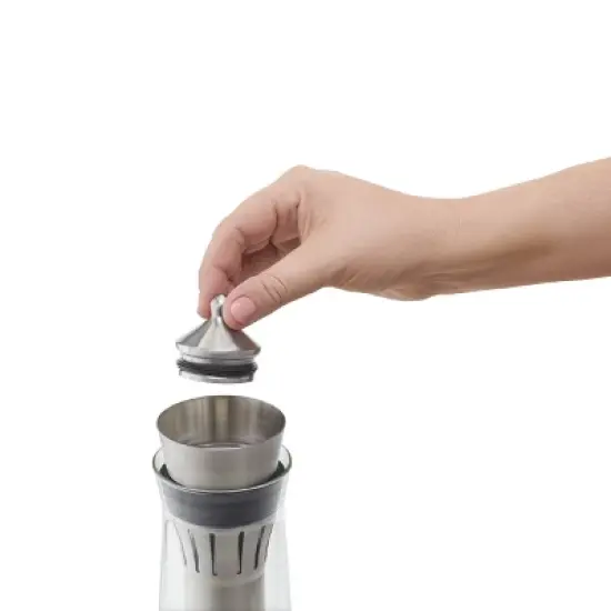 Rabbit 75Oml Wine Chilling Carafe: Stainless Steel & Glass, Cold Beverage Server, Hand Wash, Small Wine Carafe image {6}