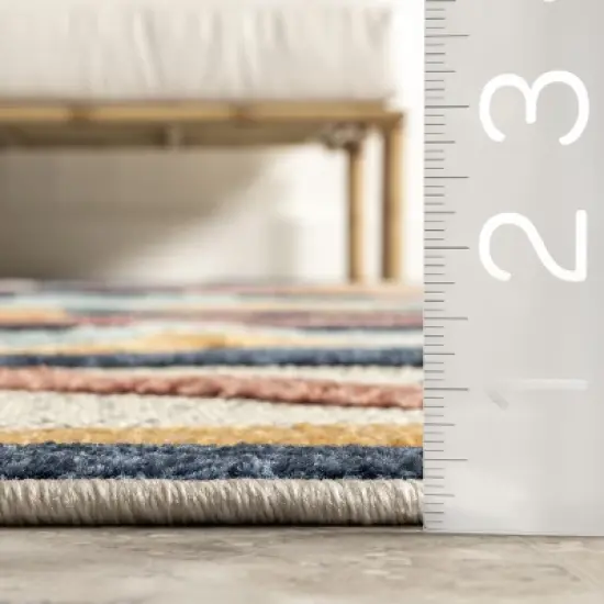 nuLOOM In&eacute;s Bohemian Lined Indoor/Outdoor Patio Area Rug image {2}