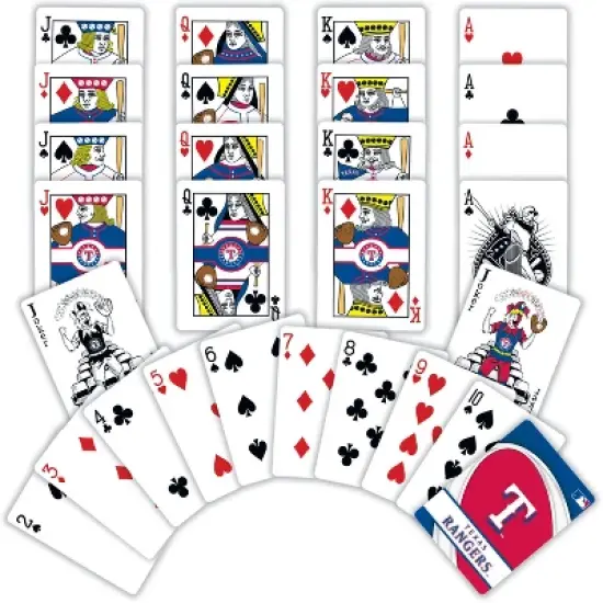 MasterPieces Officially Licensed MLB Texas Rangers Playing Cards - 54 Card Deck for Adults image {2}