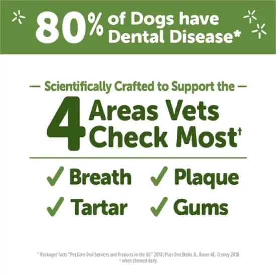 WHIMZEES by Wellness Brushzees Medium Dental Vegetable Flavor Dog Treats image {3}