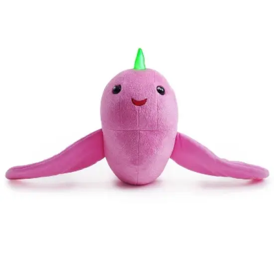 Fingerlings HUGS - Rachel (Pink Glitter) - Interactive Plush Narwhal - By WowWee image {1}
