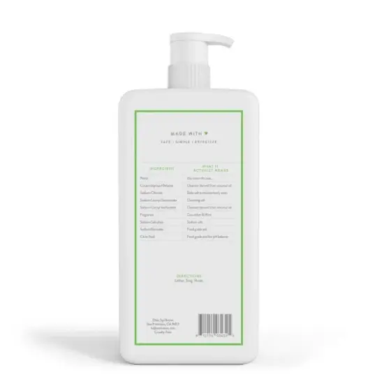 Native Cucumber and Mint Body Wash with Pump - 36 fl oz image {1}