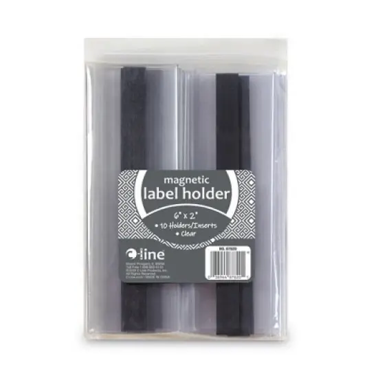 C-Line Magnetic Label Holders, Clear, 10/Pack, 6" x 2" image {3}