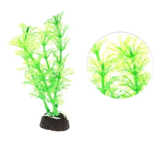 Unique Bargains Aquarium Plastic Plants Tree for Fish Tank Landscape Decor 4.72" 2 Pcs image {2}