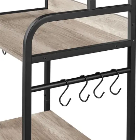 Yaheetech 59" Kitchen Storage Rack with Cabinet and Shelves image {4}