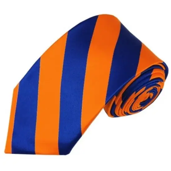 Men's 2.75 W And 58 L Inch With 0.75 Inch Stripe Width College Stripe Slim Woven Necktie image {9}