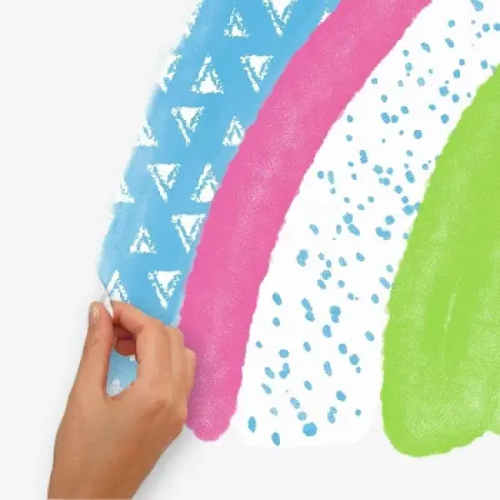 RoomMates Pattern Rainbow Peel and Stick Giant Wall Decal image {5}