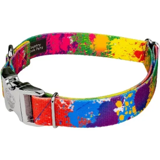 Country Brook Petz Premium Paint Splatter Dog Collar image {3}