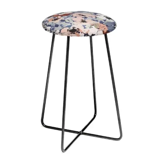 Marta Barragan Camarasa Distorted Garden Tiles Counter Stool - Deny Designs image {2}