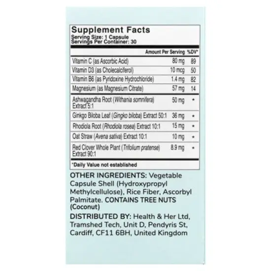 Health and Her Perimenopause Mind+, 30 Capsules image {1}