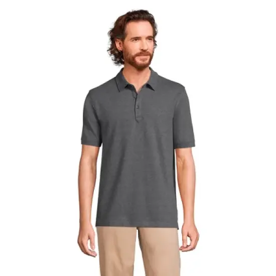Lands' End Men's CoolMax Mesh Short Sleeve Polo Shirt image {5}