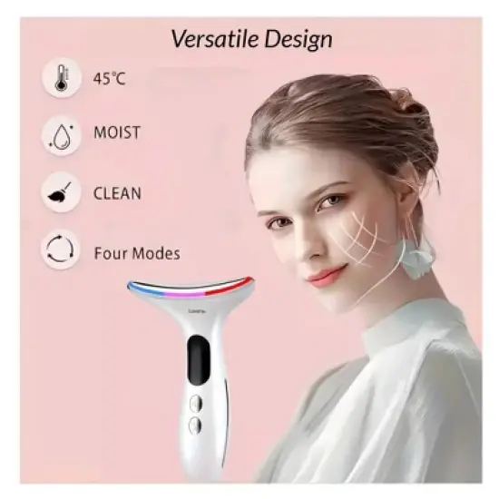 Lovery Light based multifunctional  Face and Neck Beauty Massager wand, Skin care tool image {3}