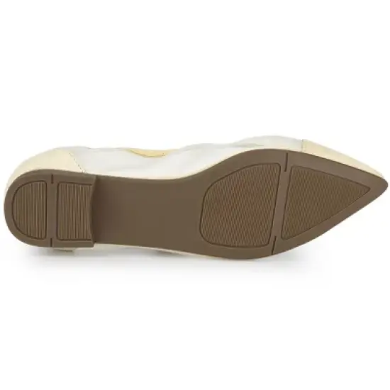 Allegra K Women's Pointed Toe Slip On Mesh Flats image {5}