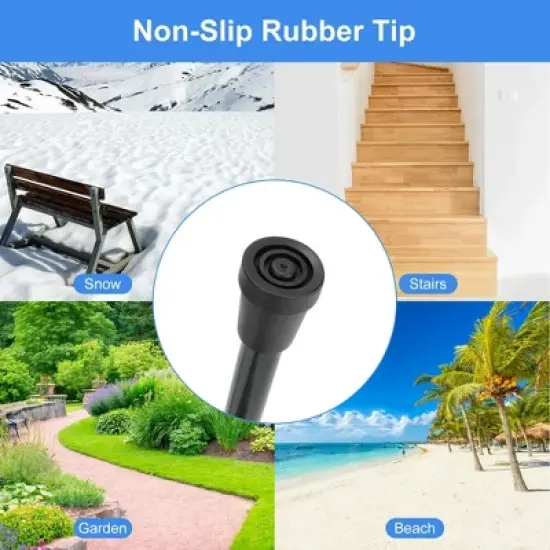 Attop Folding Cane, 5-Level Lightweight Collapsible Adjustable Height Walking Stick image {3}