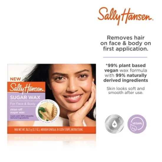 Sally Hansen Sugar Wax For Face & Body - 12.7oz image {1}