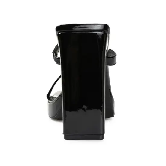 Journee Collection Womens Naivee Tru Comfort Foam Open Square Toe Platform Heel Sandals image {2}