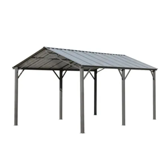 EROMMY Canopy, Garage with Galvanized Steel Roof image {3}