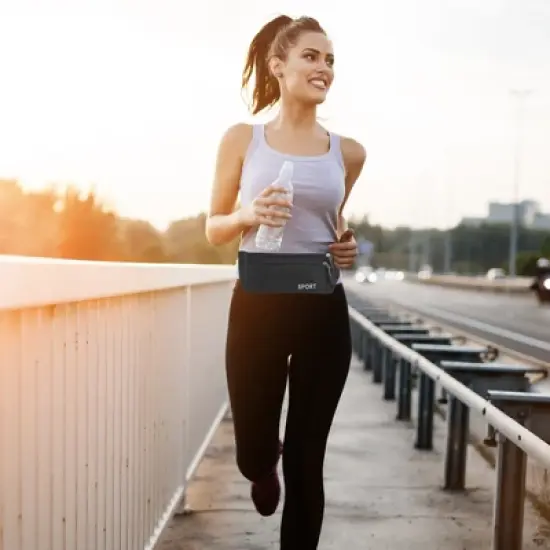 Unique Bargains Breathable Diamond Running Belt 1 Pc image {1}