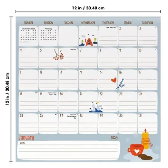 Trends International 2026 Family 12"x12" Family Calendar image {9}