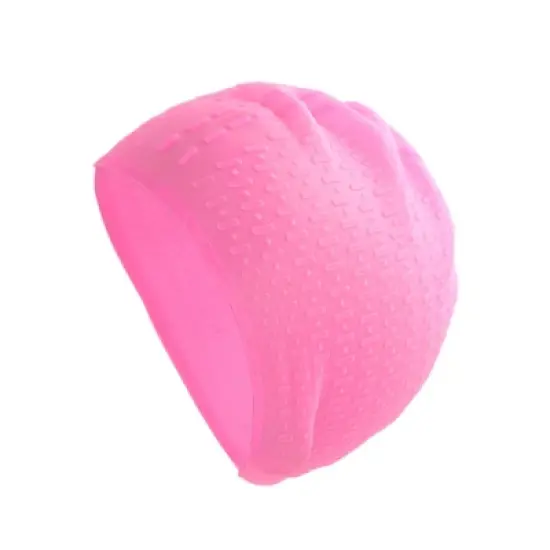 Unique Bargains Silicone Stripe Pattern Swimming Cap 1 Pc image {10}