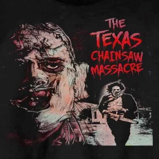 Texas Chainsaw Massacre Leatherface Men's Black Short Sleeve Crew Neck Tee image {1}