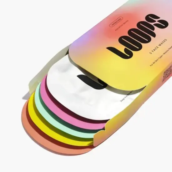 LOOPS Variety Pack Facial Mask - 5ct/5.29oz image {2}