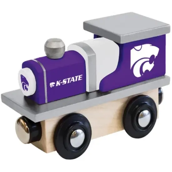 MasterPieces Officially Licensed NCAA Kansas State Wildcats Wooden Toy Train Engine For Kids image {1}