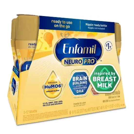 Enfamil NeuroPro Ready to Feed Infant Formula Bottles - 8 fl oz Each/6ct image {3}