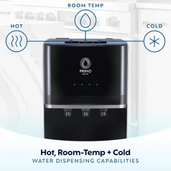 Primo Water Bottom Loading Pro 3 Temperature Water Dispenser: 5 Gallon, Hot & Cold, Freestanding image {3}
