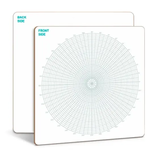 SCRIBBLEDO Circular Grid 12"x12" Dry Erase Board image {7}