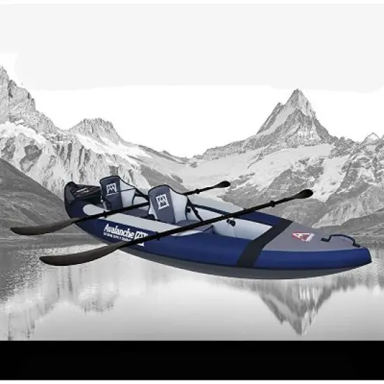 Avalanche Voyager 2P Inflatable Kayak Set - Blue image {2}