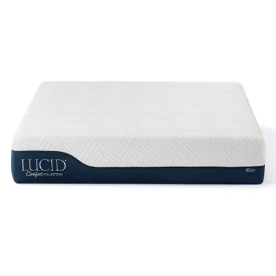 Lucid Comfort Collection Gel & Aloe Vera 12" Hybrid Memory Foam Mattress image {2}