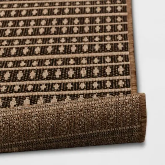 Shifted Geo Stripe Outdoor Rug Tan - Project 62&trade; image {3}