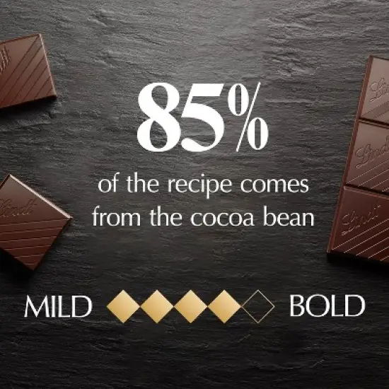 Lindt 4/6/12 Bars,  Excellence 85% Cocoa Dark Chocolate 3.5oz Full Size Candy Bar image {2}