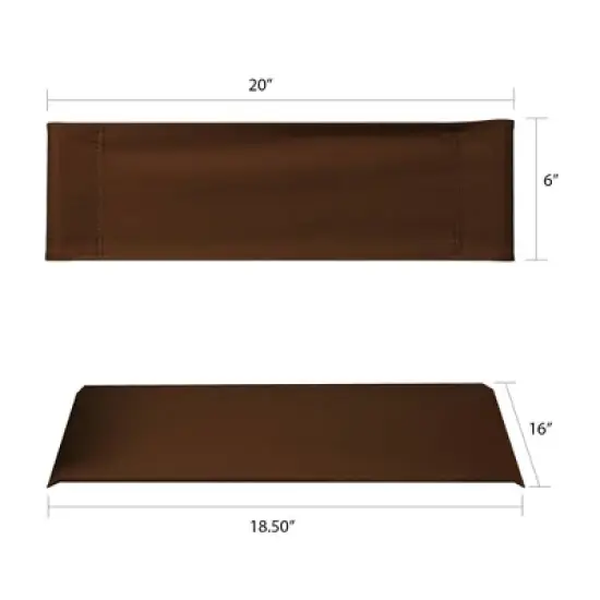 Director's Chair Replacement Canvas Brown - Flora Home image {2}