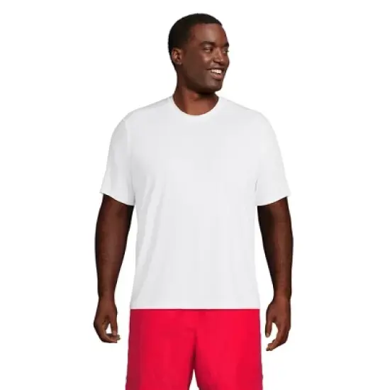 Lands' End Men's Short Sleeve Swim Tee Rash Guard image {10}