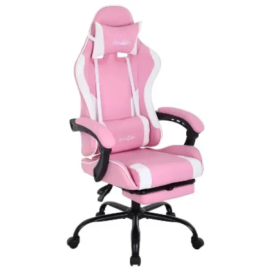 FDW Gaming Chair Racing Desk Chair with Footrest Lumbar Support Headrest Armrest Task Rolling Swivel Adjustable PC Gamer Chair image {9}