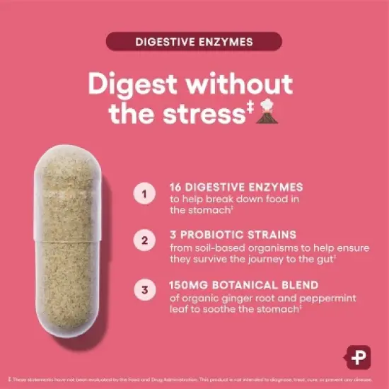Physician's Choice Digestive Enzyme Probiotic Capsules - 60ct image {4}