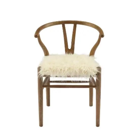 Ellis Wishbone Chair White - Linon image {2}