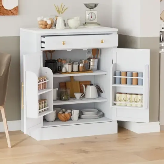 Bella Depot Modern Freestanding Kitchen Pantry Cabinet image {16}