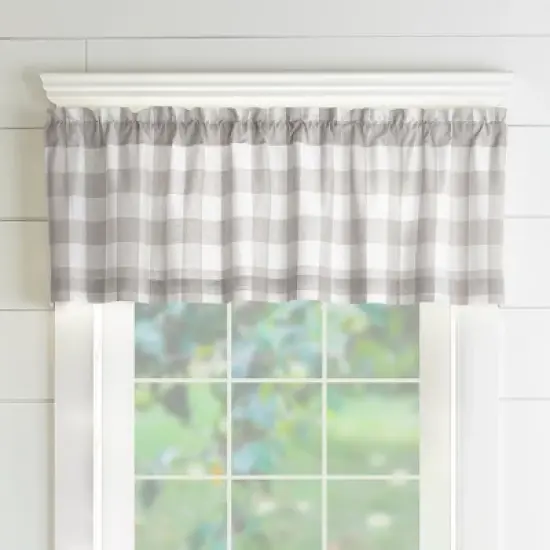 Farmhouse Living Buffalo Check Window Valance - 60" x 15" - Elrene Home Fashions image {6}