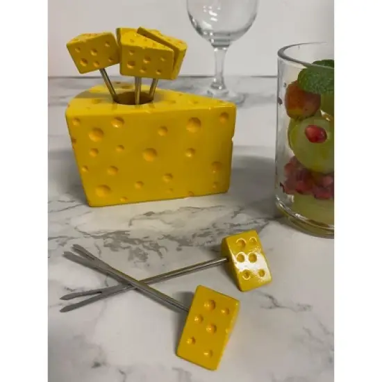 Cheese Wedge Party Picks (set of 6) image {1}