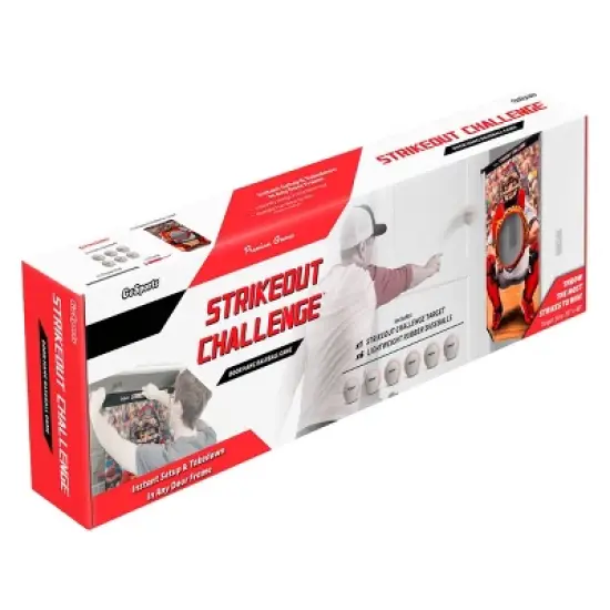 GoSports Strikeout Challenge Baseball Toss Doorway Toy Game Set - 9pc image {2}